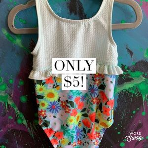 Cat & Jack Toddler Girls Bodice Ruffle Swimsuit